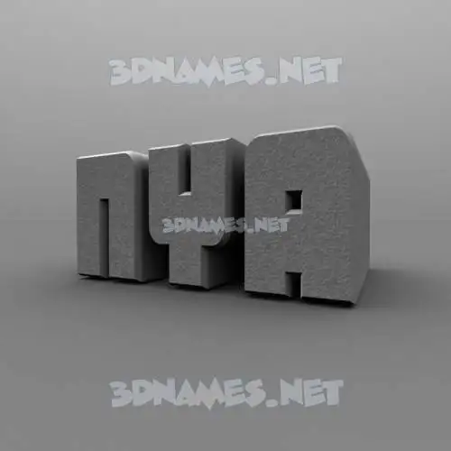 nya in Solid Grey style - 3D name wallpaper