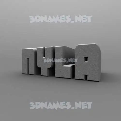 nyla in Solid Grey style - 3D name wallpaper nyla in Solid Grey style - 3D name wallpaper