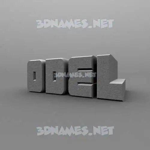 odel in Solid Grey style - 3D name wallpaper odel in Solid Grey style - 3D name wallpaper
