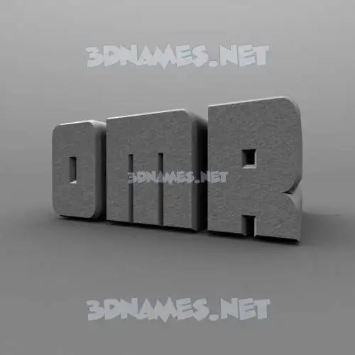 omr in Solid Grey style - 3D name wallpaper omr in Solid Grey style - 3D name wallpaper