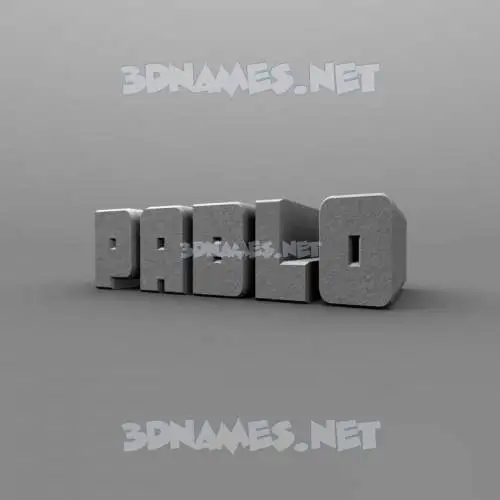 pablo in Solid Grey style - 3D name wallpaper pablo in Solid Grey style - 3D name wallpaper