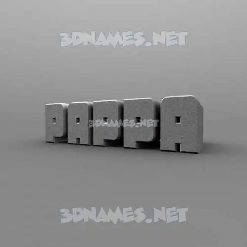 pappa in Solid Grey style - 3D name wallpaper pappa in Solid Grey style - 3D name wallpaper