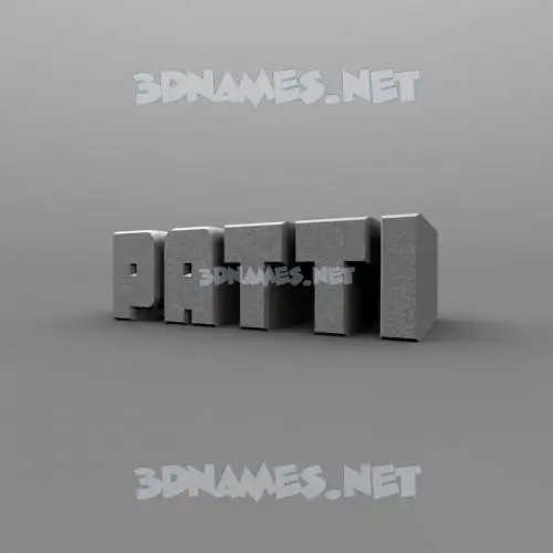 patti in Solid Grey style - 3D name wallpaper patti in Solid Grey style - 3D name wallpaper