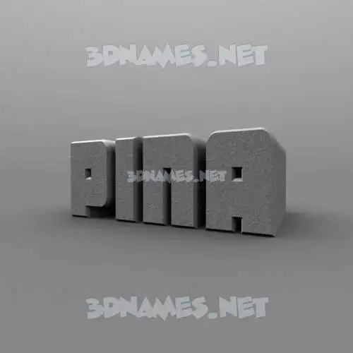 pina in Solid Grey style - 3D name wallpaper