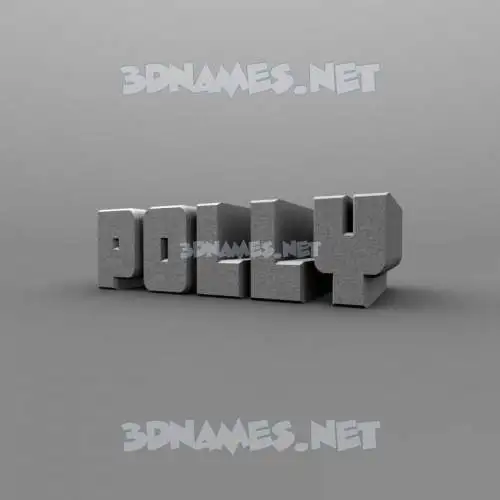 polly in Solid Grey style - 3D name wallpaper polly in Solid Grey style - 3D name wallpaper