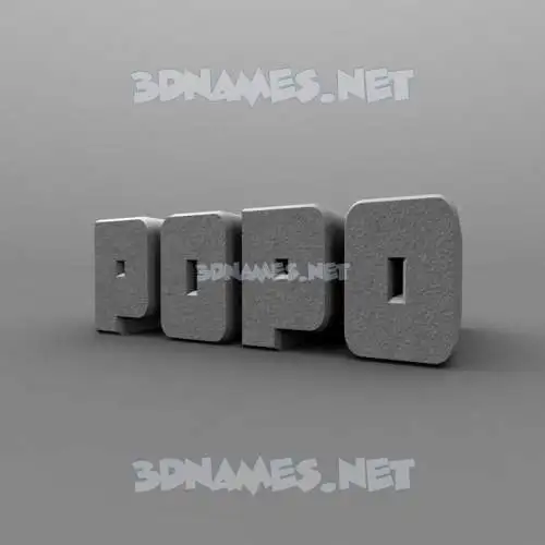 popo in Solid Grey style - 3D name wallpaper popo in Solid Grey style - 3D name wallpaper