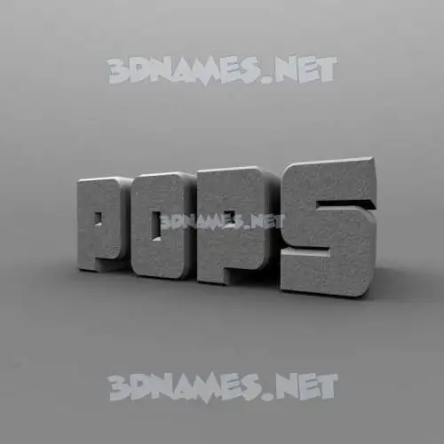 pops in Solid Grey style - 3D name wallpaper pops in Solid Grey style - 3D name wallpaper