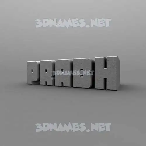 prabh in Solid Grey style - 3D name wallpaper