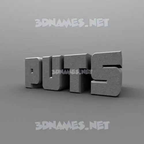puts in Solid Grey style - 3D name wallpaper puts in Solid Grey style - 3D name wallpaper