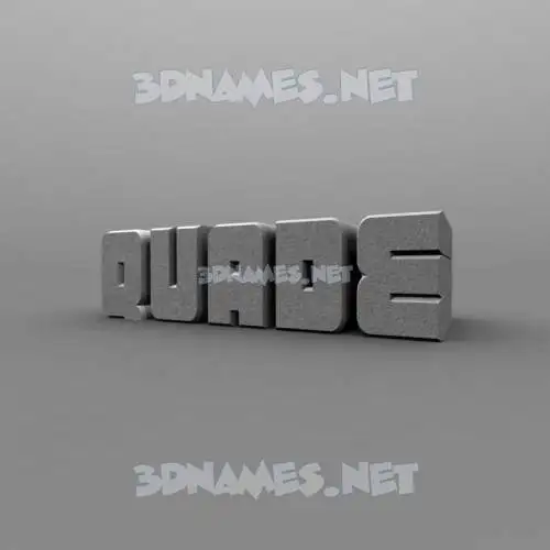 quade in Solid Grey style - 3D name wallpaper