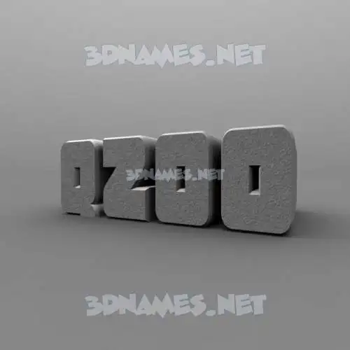qzoo in Solid Grey style - 3D name wallpaper qzoo in Solid Grey style - 3D name wallpaper