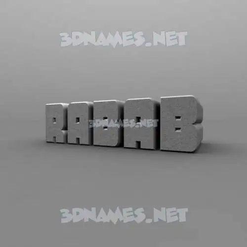 rabab in Solid Grey style - 3D name wallpaper rabab in Solid Grey style - 3D name wallpaper