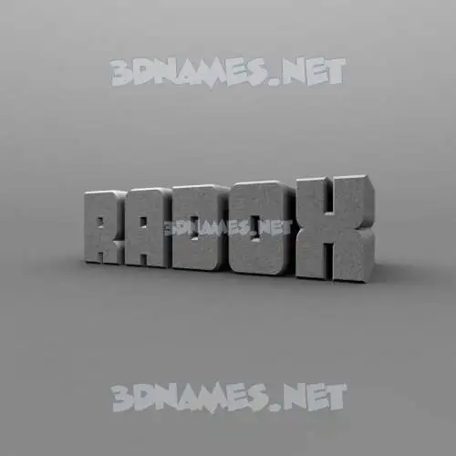 radox in Solid Grey style - 3D name wallpaper radox in Solid Grey style - 3D name wallpaper