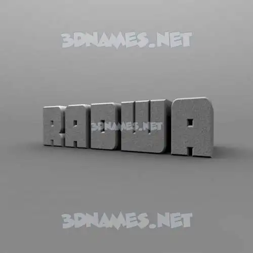 radwa in Solid Grey style - 3D name wallpaper radwa in Solid Grey style - 3D name wallpaper