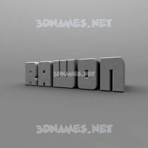 rawon in Solid Grey style - 3D name wallpaper rawon in Solid Grey style - 3D name wallpaper