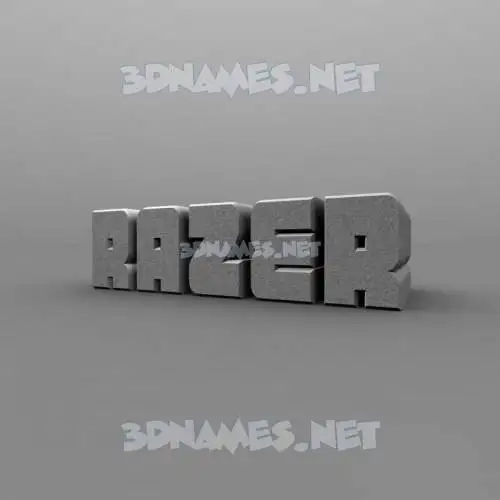 razer in Solid Grey style - 3D name wallpaper razer in Solid Grey style - 3D name wallpaper