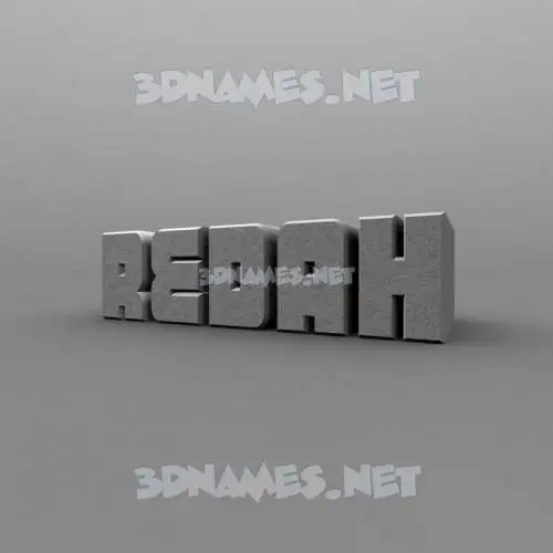 redah in Solid Grey style - 3D name wallpaper redah in Solid Grey style - 3D name wallpaper