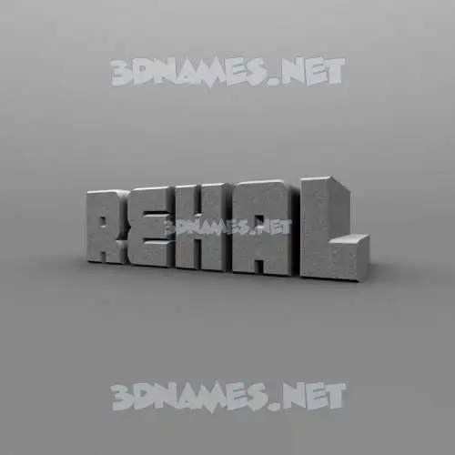 rehal in Solid Grey style - 3D name wallpaper rehal in Solid Grey style - 3D name wallpaper