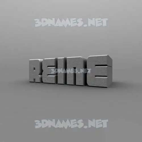 reine in Solid Grey style - 3D name wallpaper reine in Solid Grey style - 3D name wallpaper