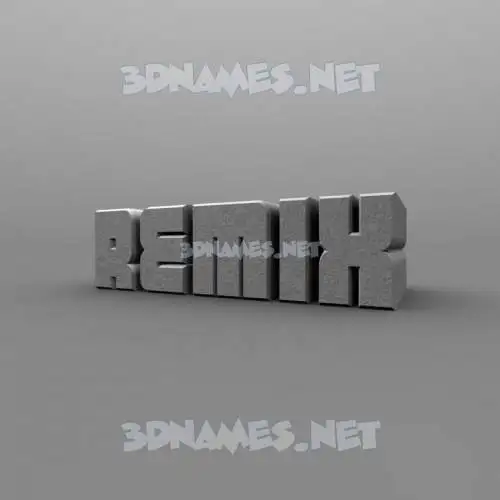 remix in Solid Grey style - 3D name wallpaper remix in Solid Grey style - 3D name wallpaper