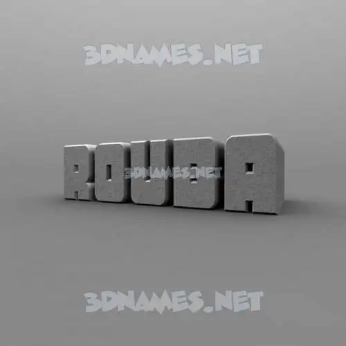 rouba in Solid Grey style - 3D name wallpaper rouba in Solid Grey style - 3D name wallpaper