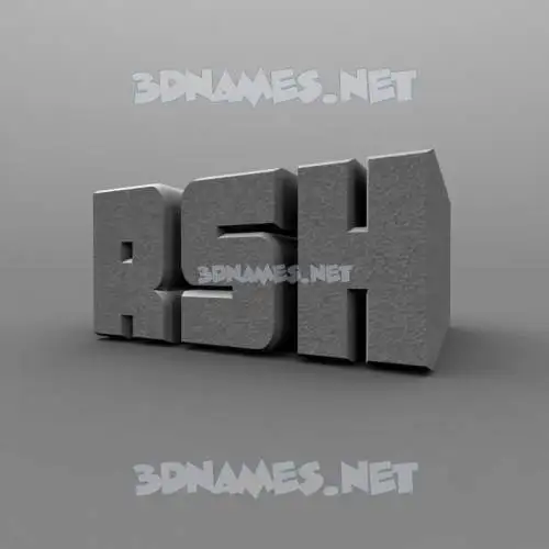 rsh in Solid Grey style - 3D name wallpaper rsh in Solid Grey style - 3D name wallpaper