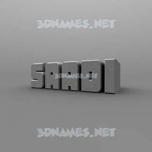 saadi in Solid Grey style - 3D name wallpaper