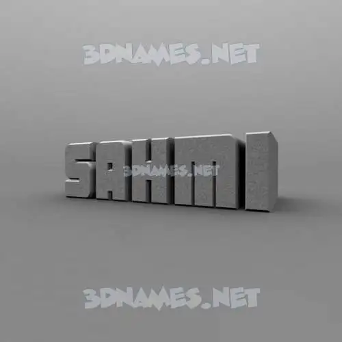 sahmi in Solid Grey style - 3D name wallpaper sahmi in Solid Grey style - 3D name wallpaper