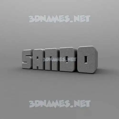sando in Solid Grey style - 3D name wallpaper sando in Solid Grey style - 3D name wallpaper