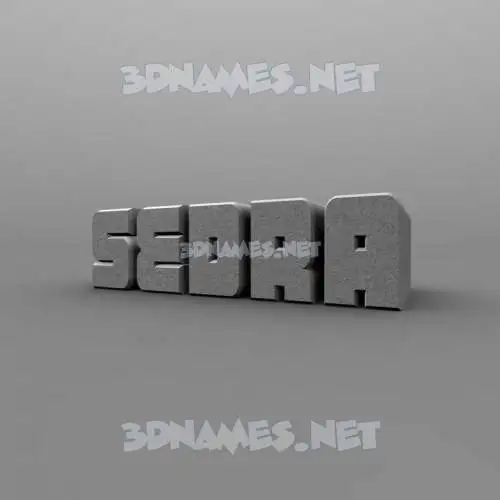 sedra in Solid Grey style - 3D name wallpaper