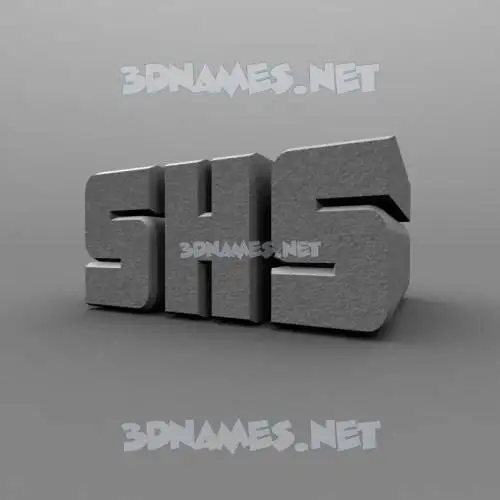 shs in Solid Grey style - 3D name wallpaper shs in Solid Grey style - 3D name wallpaper
