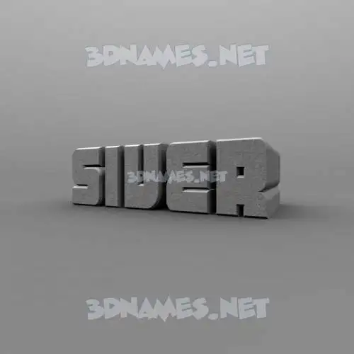 siver in Solid Grey style - 3D name wallpaper siver in Solid Grey style - 3D name wallpaper