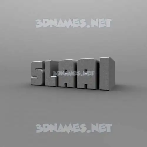 slaai in Solid Grey style - 3D name wallpaper slaai in Solid Grey style - 3D name wallpaper