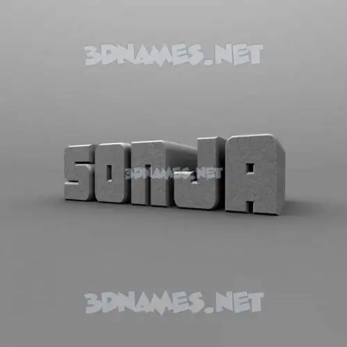 sonja in Solid Grey style - 3D name wallpaper sonja in Solid Grey style - 3D name wallpaper