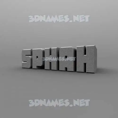 sphah in Solid Grey style - 3D name wallpaper sphah in Solid Grey style - 3D name wallpaper