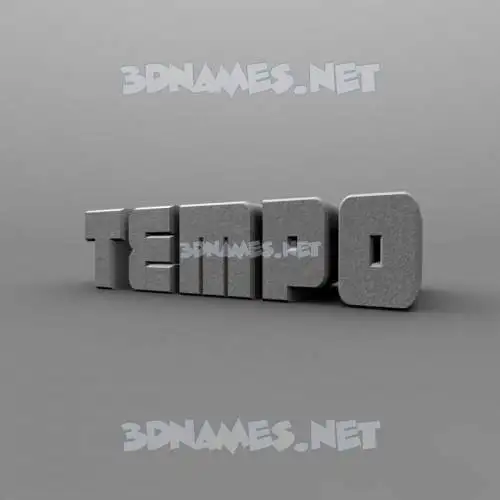 tempo in Solid Grey style - 3D name wallpaper tempo in Solid Grey style - 3D name wallpaper