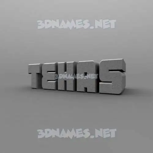 texas in Solid Grey style - 3D name wallpaper