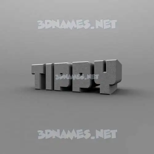 tippy in Solid Grey style - 3D name wallpaper tippy in Solid Grey style - 3D name wallpaper