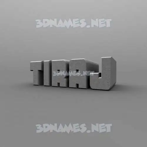 tiraj in Solid Grey style - 3D name wallpaper tiraj in Solid Grey style - 3D name wallpaper
