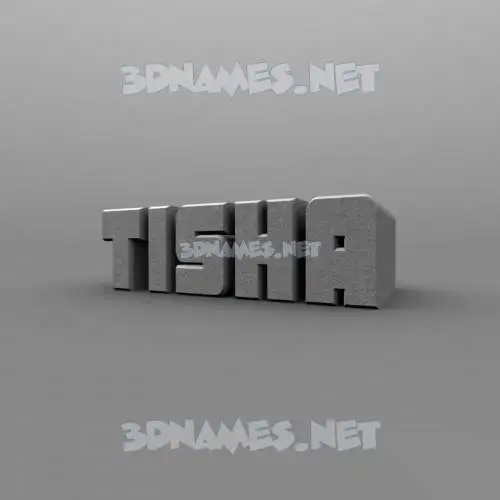 tisha in Solid Grey style - 3D name wallpaper tisha in Solid Grey style - 3D name wallpaper