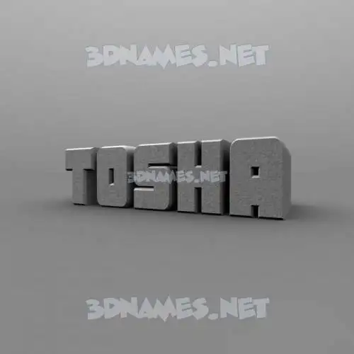 tosha in Solid Grey style - 3D name wallpaper tosha in Solid Grey style - 3D name wallpaper