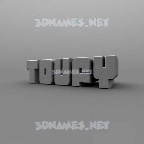 toufy in Solid Grey style - 3D name wallpaper toufy in Solid Grey style - 3D name wallpaper