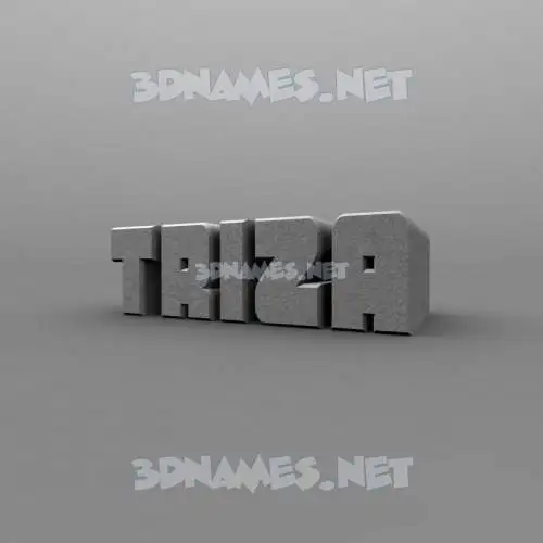 triza in Solid Grey style - 3D name wallpaper triza in Solid Grey style - 3D name wallpaper