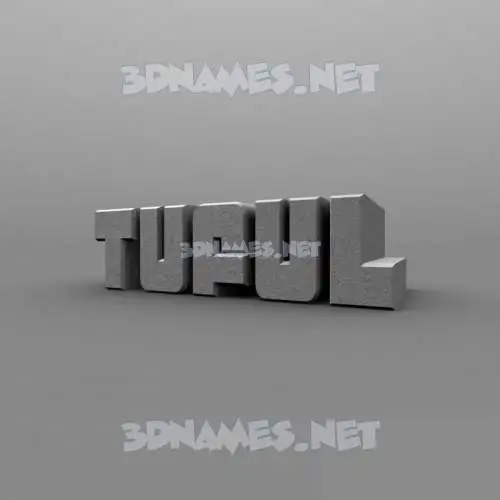 tuful in Solid Grey style - 3D name wallpaper
