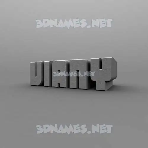 viany in Solid Grey style - 3D name wallpaper
