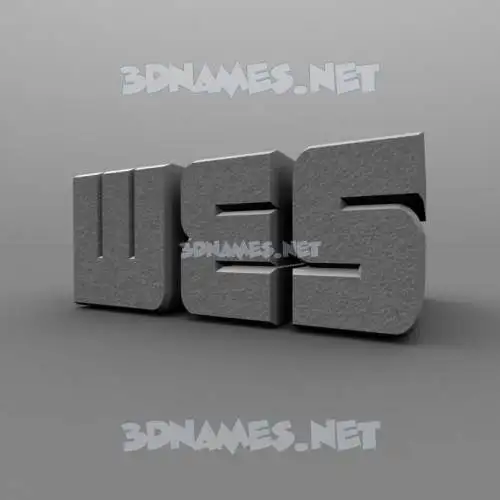 wes in Solid Grey style - 3D name wallpaper wes in Solid Grey style - 3D name wallpaper