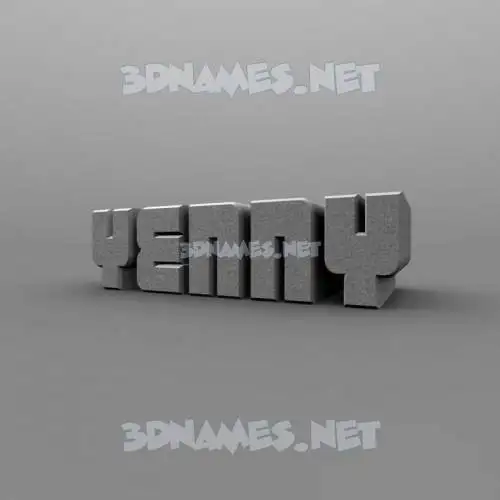 yenny in Solid Grey style - 3D name wallpaper yenny in Solid Grey style - 3D name wallpaper