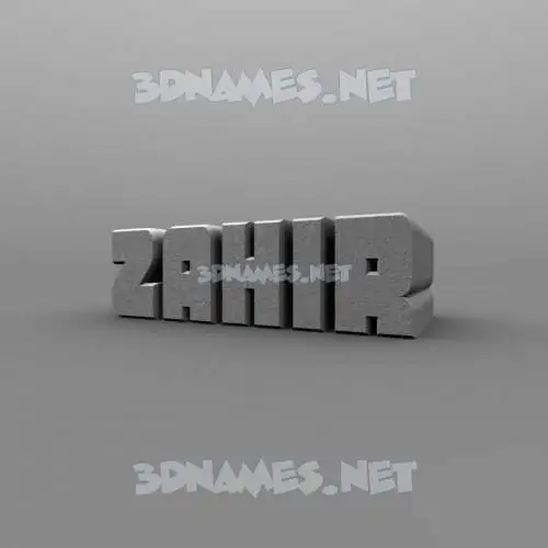 zahir in Solid Grey style - 3D name wallpaper zahir in Solid Grey style - 3D name wallpaper