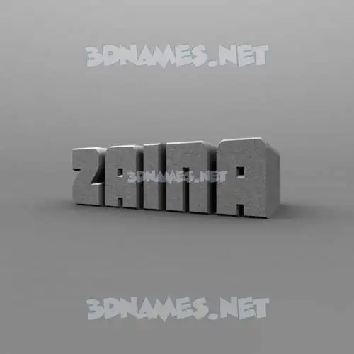 zaina in Solid Grey style - 3D name wallpaper zaina in Solid Grey style - 3D name wallpaper