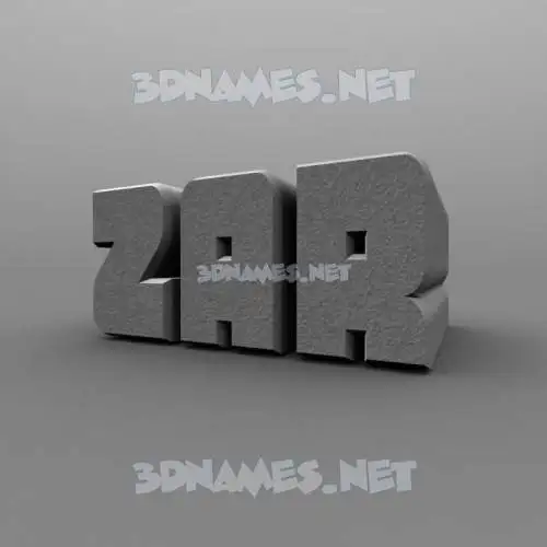 zar in Solid Grey style - 3D name wallpaper zar in Solid Grey style - 3D name wallpaper